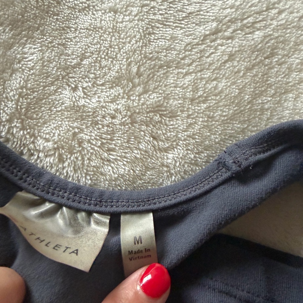 Athleta Grey Racerback Workout Tank - Picture 4 of 4